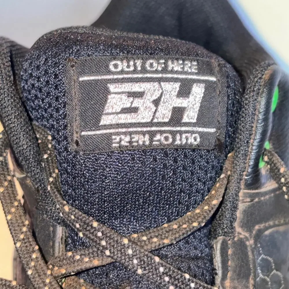 Under Armour Out of Here 3H Baseball Cleats Black Green Mens 8.5 Molded 3026592